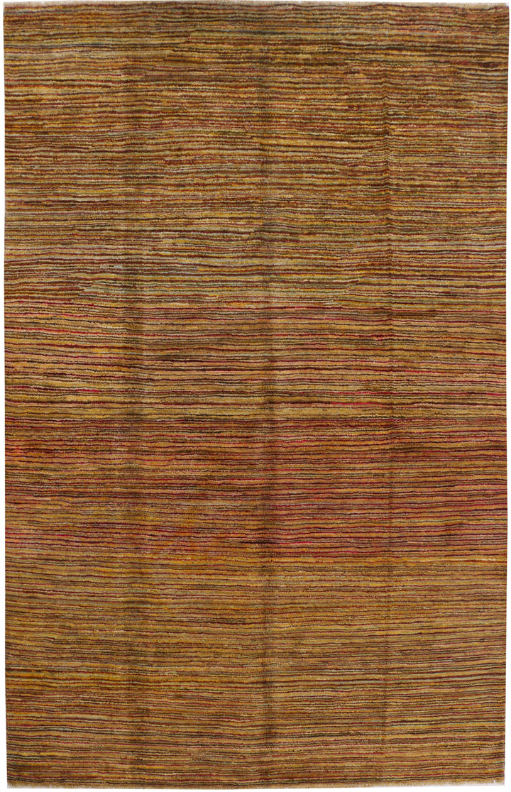 Saddle Brown Gabbeh 5' 5 x 8' 6 - No. 34210 - ALRUG Rug Store