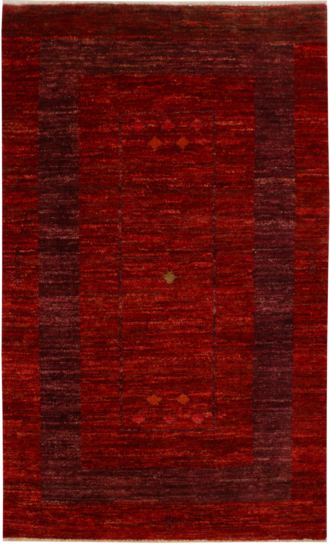 Maroon Gabbeh 3' 1 x 5' 3 - No. 34221 - ALRUG Rug Store