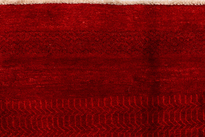 Maroon Gabbeh 6' 5 x 9' 4 - No. 34232 - ALRUG Rug Store