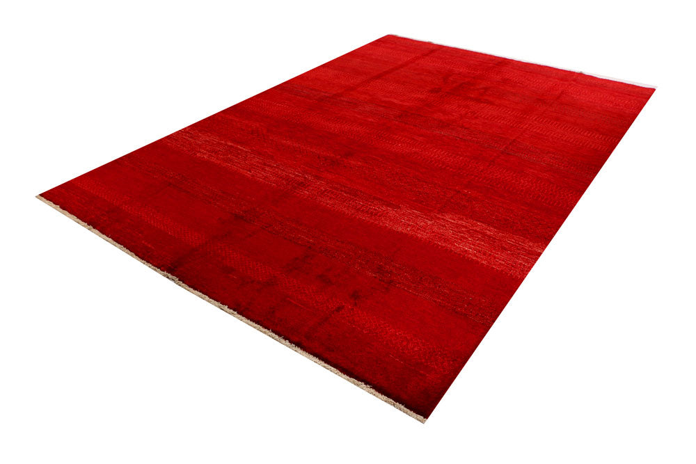 Maroon Gabbeh 6' 5 x 9' 4 - No. 34232 - ALRUG Rug Store