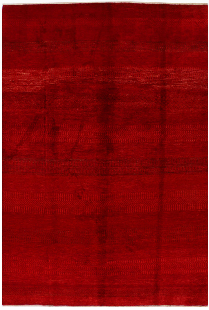 Maroon Gabbeh 6' 5 x 9' 4 - No. 34232 - ALRUG Rug Store