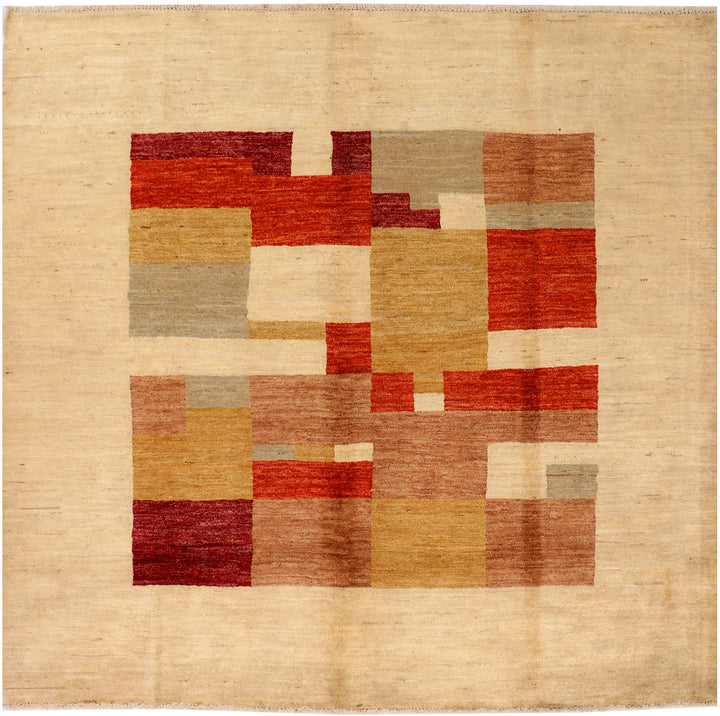 Blanched Almond Gabbeh 6' 9 x 6' 4 - No. 34234 - ALRUG Rug Store