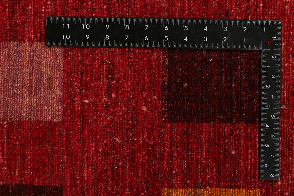 Firebrick Gabbeh 6' 8 x 8' 4 - No. 34235 - ALRUG Rug Store