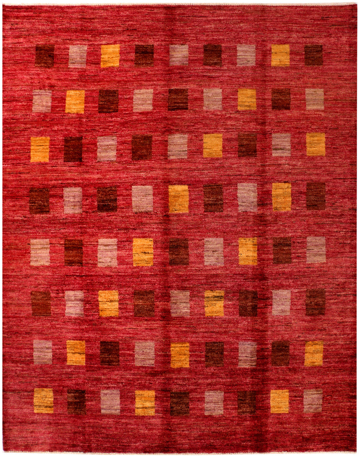 Firebrick Gabbeh 6' 8 x 8' 4 - No. 34235 - ALRUG Rug Store