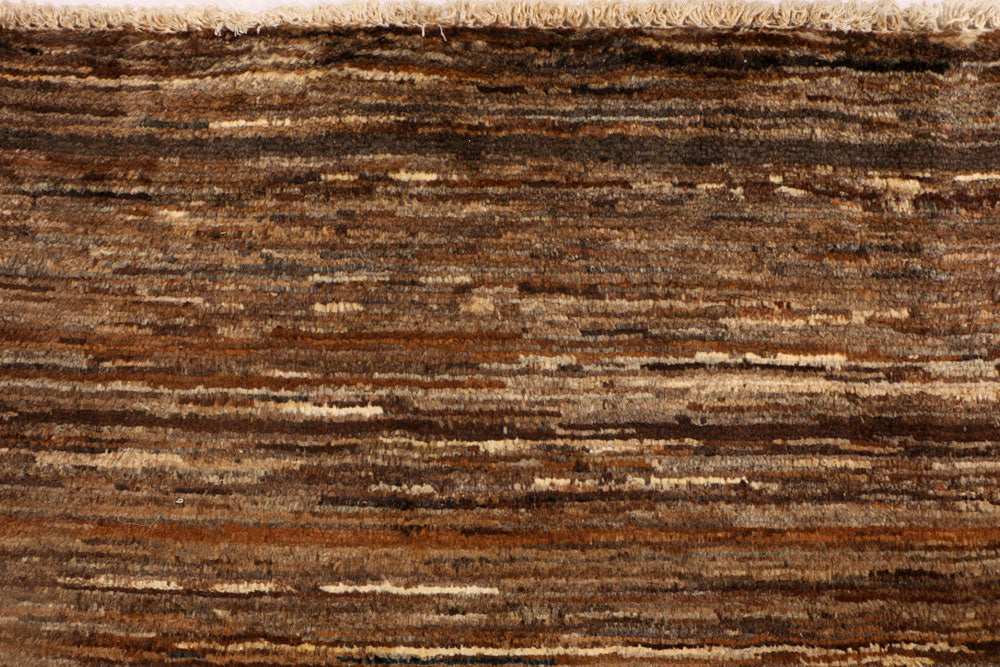 Saddle Brown Gabbeh 6' 7 x 9' 2 - No. 34239 - ALRUG Rug Store