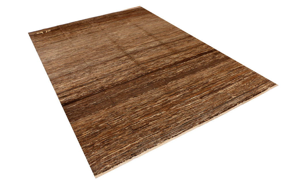 Saddle Brown Gabbeh 6' 7 x 9' 2 - No. 34239 - ALRUG Rug Store