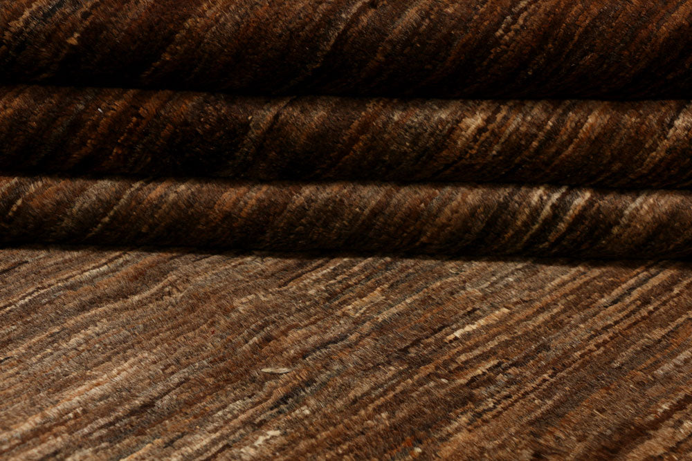 Saddle Brown Gabbeh 6' 7 x 9' 2 - No. 34239 - ALRUG Rug Store