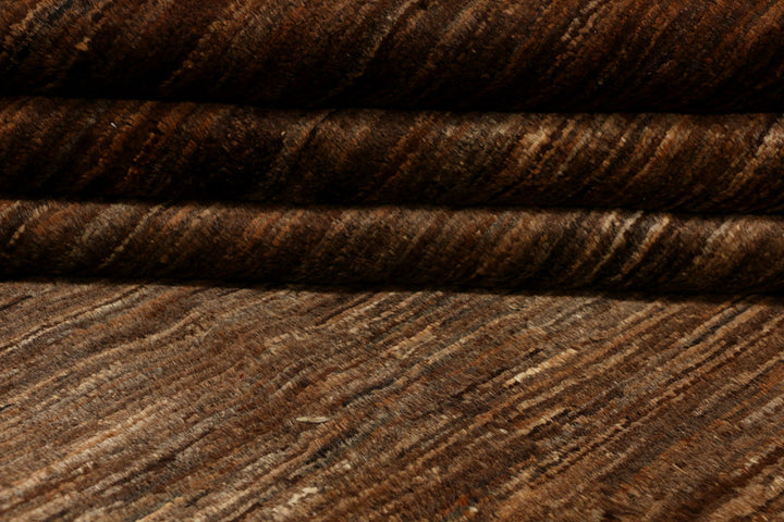 Saddle Brown Gabbeh 6' 7 x 9' 2 - No. 34239 - ALRUG Rug Store