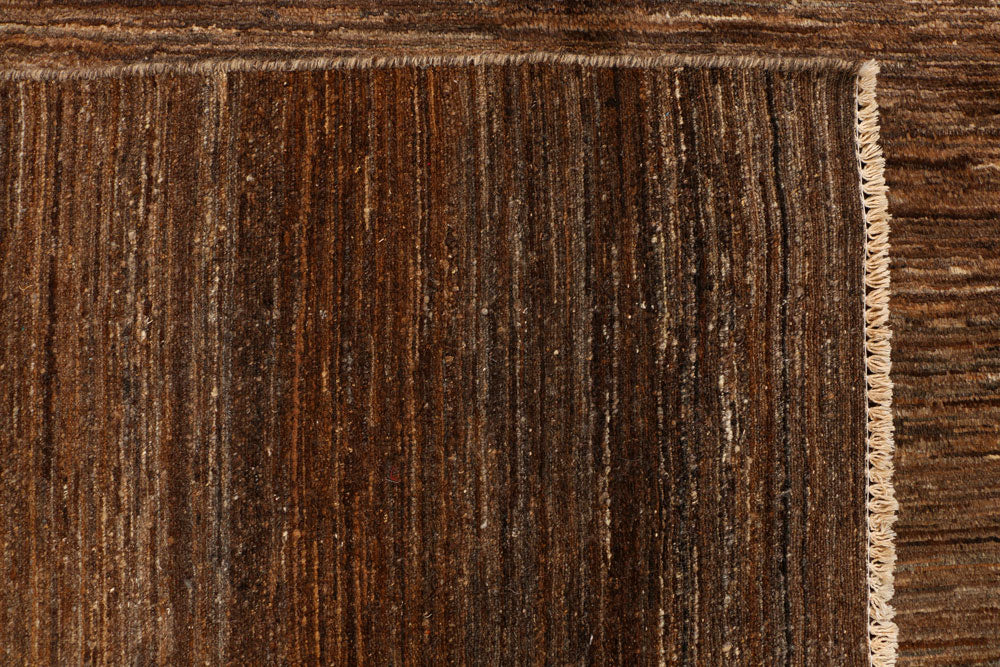 Saddle Brown Gabbeh 6' 7 x 9' 2 - No. 34239 - ALRUG Rug Store