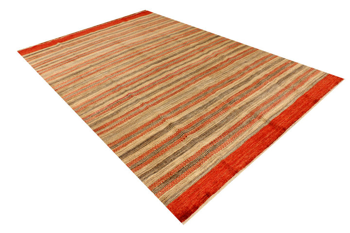 Multi Colored Gabbeh 6' 5 x 9' 6 - No. 34247 - ALRUG Rug Store