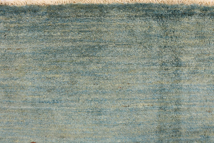 Steel Blue Gabbeh 6' 8 x 7' 10 - No. 34257 - ALRUG Rug Store