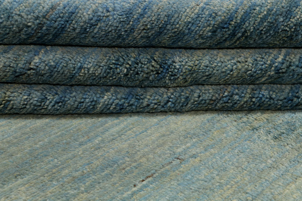 Steel Blue Gabbeh 6' 8 x 7' 10 - No. 34257 - ALRUG Rug Store