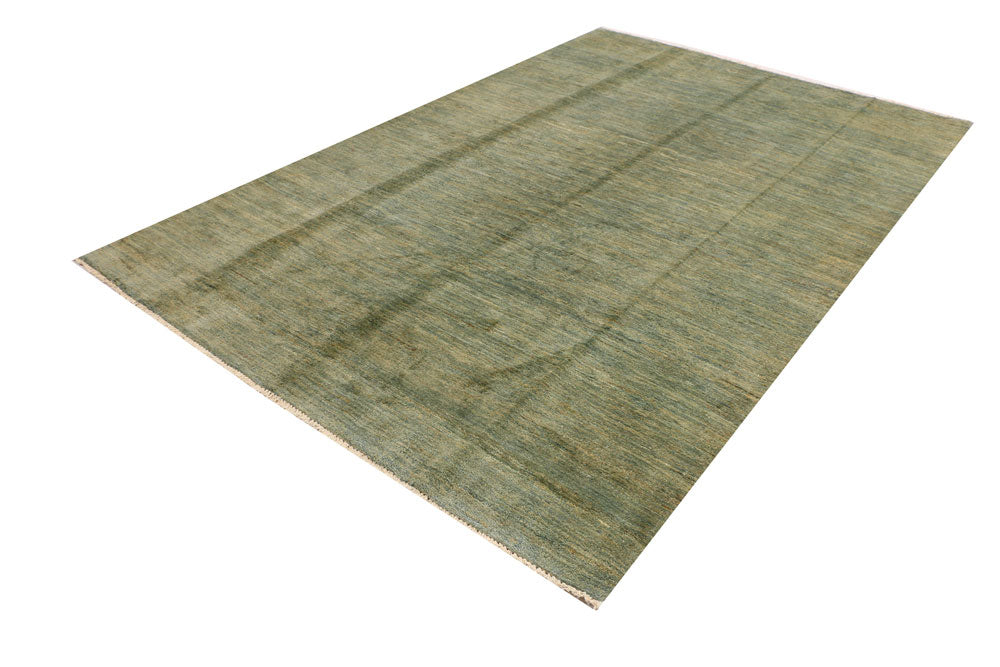 Dark Sea Green Gabbeh 6' 1 x 9' 1 - No. 34260 - ALRUG Rug Store
