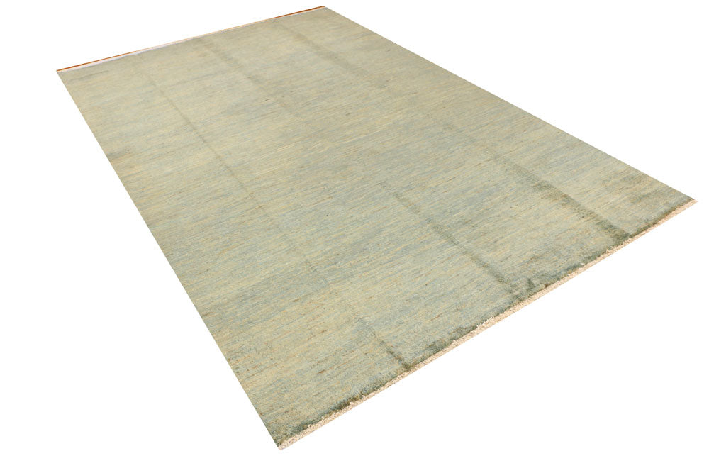 Dark Sea Green Gabbeh 6' 1 x 9' 1 - No. 34260 - ALRUG Rug Store