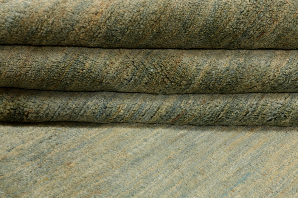 Dark Sea Green Gabbeh 6' 1 x 9' 1 - No. 34260 - ALRUG Rug Store