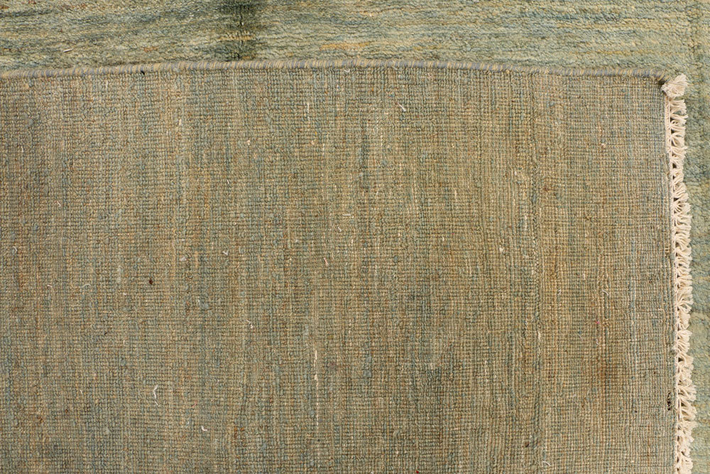 Dark Sea Green Gabbeh 6' 1 x 9' 1 - No. 34260 - ALRUG Rug Store
