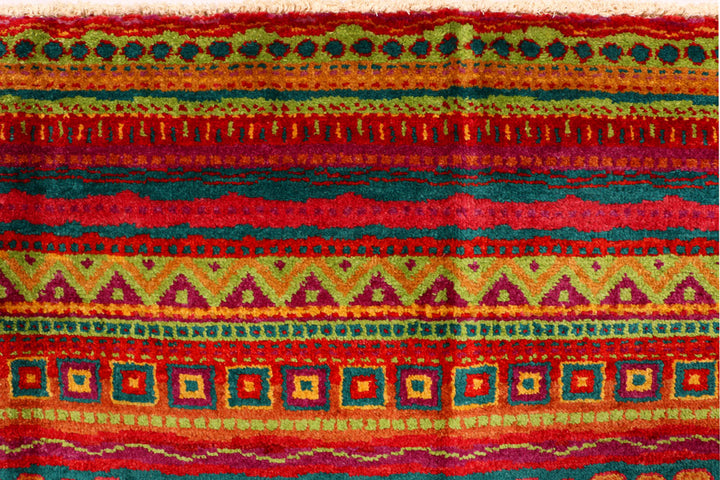 Multi Colored Gabbeh 6' x 9' 1 - No. 34265 - ALRUG Rug Store