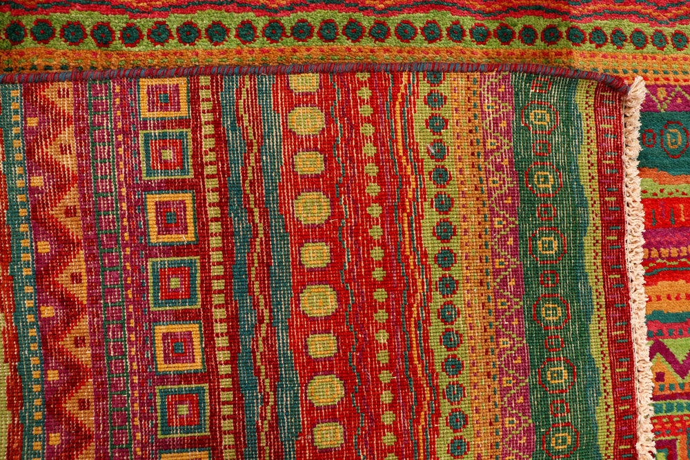 Multi Colored Gabbeh 6' x 9' 1 - No. 34265 - ALRUG Rug Store