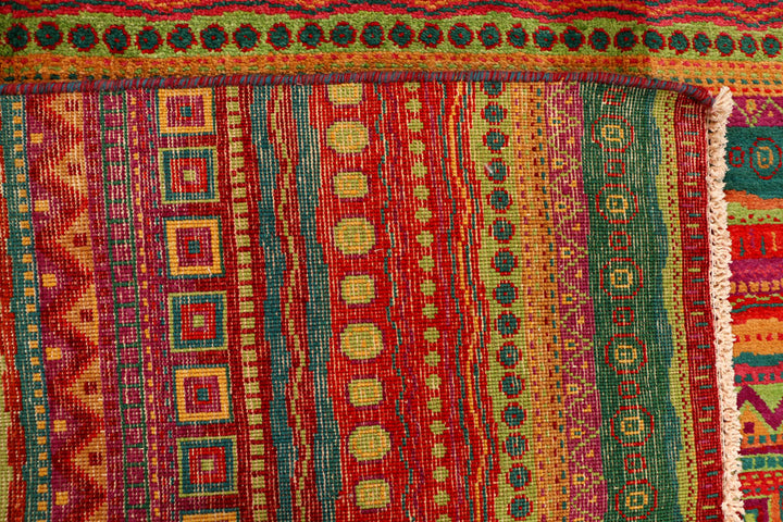 Multi Colored Gabbeh 6' x 9' 1 - No. 34265 - ALRUG Rug Store