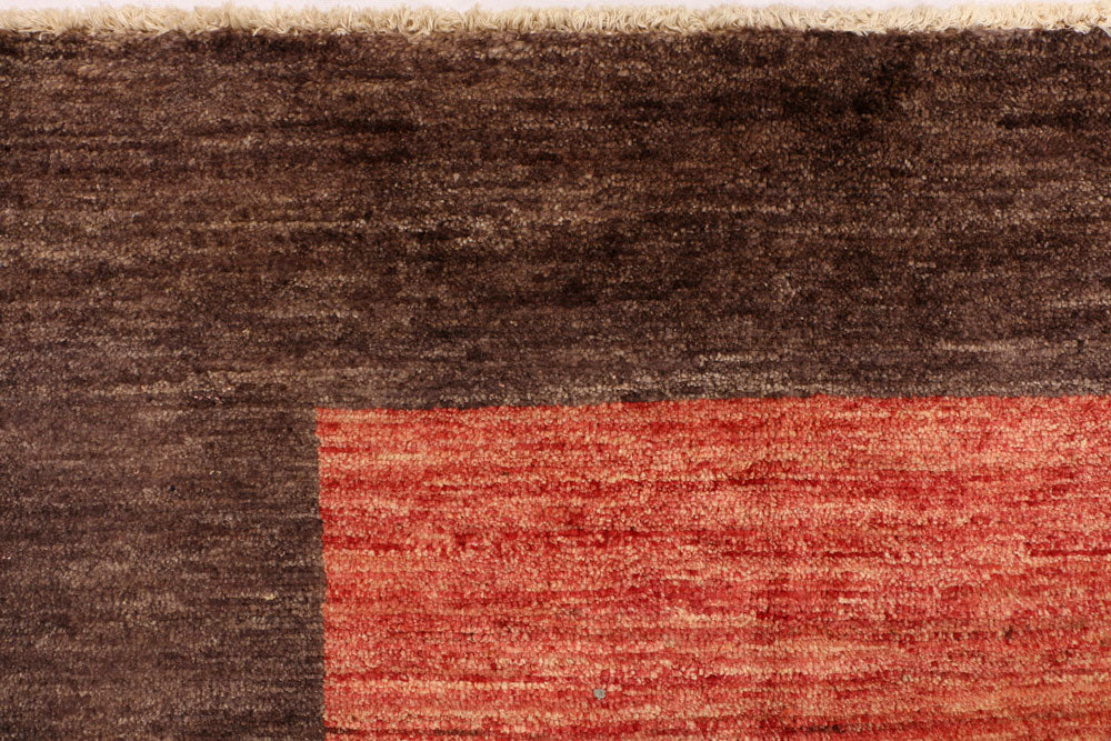 Orange Red Gabbeh 6' 6 x 9' 11 - No. 34267 - ALRUG Rug Store