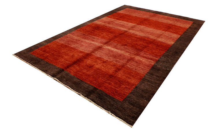 Orange Red Gabbeh 6' 6 x 9' 11 - No. 34267 - ALRUG Rug Store
