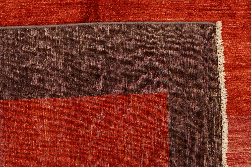 Orange Red Gabbeh 6' 6 x 9' 11 - No. 34267 - ALRUG Rug Store