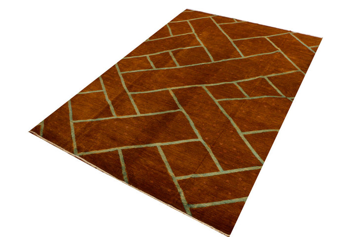 Chocolate Ikat 7' 3 x 10' 5 - No. 34270 - ALRUG Rug Store