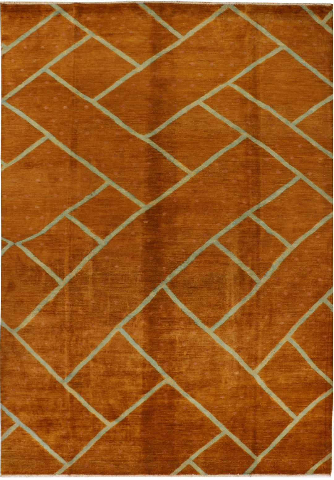 Chocolate Ikat 7' 3 x 10' 5 - No. 34270 - ALRUG Rug Store