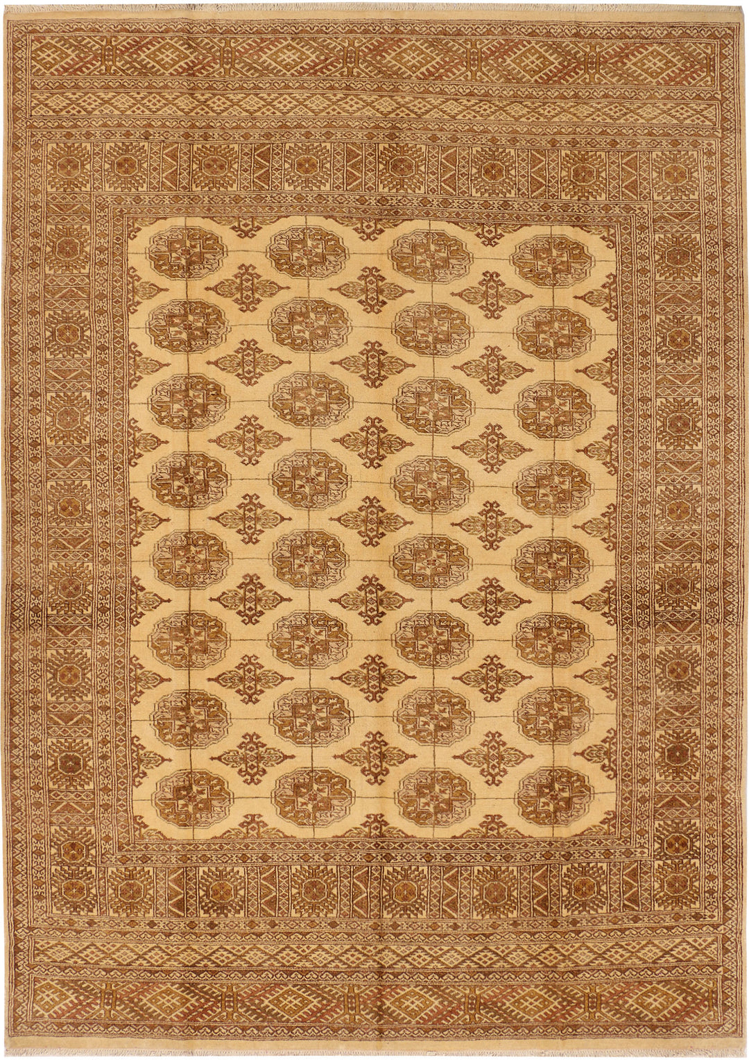Navajo White Bokhara 6' 5 x 9' 2 - No. 34271 - ALRUG Rug Store