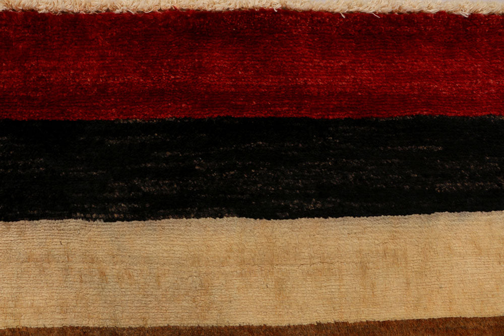 Multi Colored Gabbeh 2' 1 x 3' - No. 34291 - ALRUG Rug Store