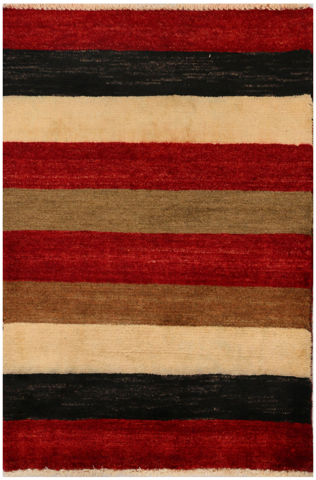 Multi Colored Gabbeh 2' 1 x 3' - No. 34291 - ALRUG Rug Store