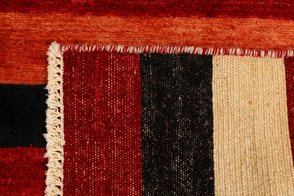 Multi Colored Gabbeh 2' 1 x 3' - No. 34292 - ALRUG Rug Store