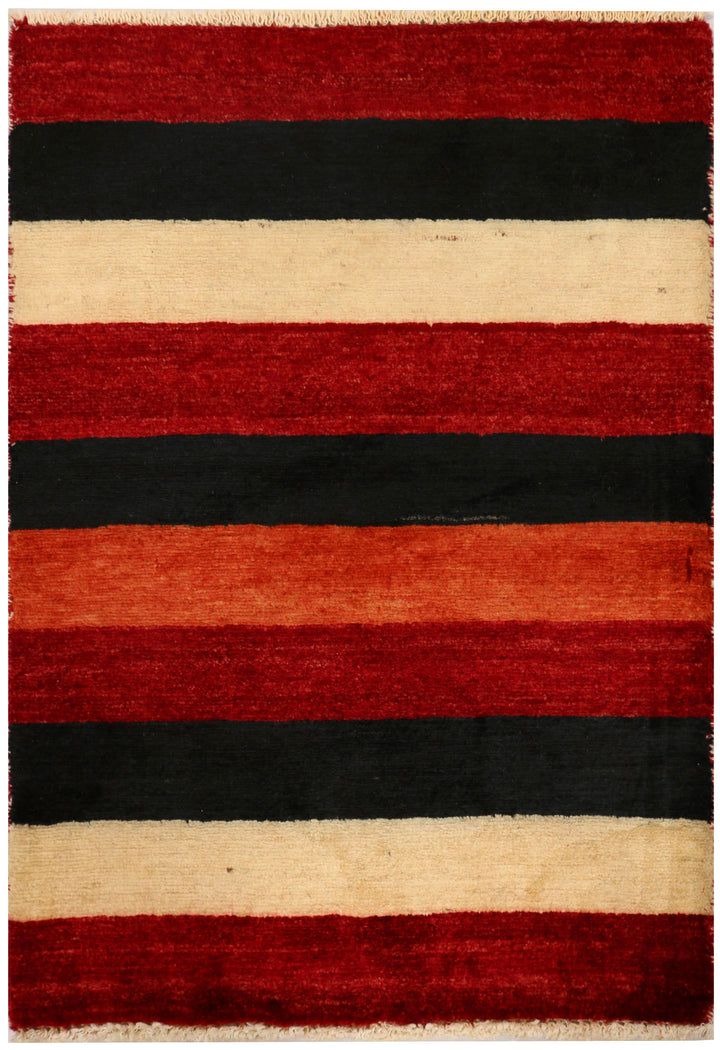 Multi Colored Gabbeh 2' 1 x 3' - No. 34292 - ALRUG Rug Store