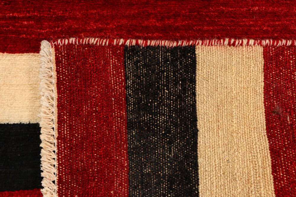 Multi Colored Gabbeh 2' 1 x 3' - No. 34307 - ALRUG Rug Store