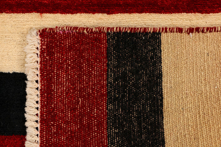 Multi Colored Gabbeh 2' 1 x 3' - No. 34309 - ALRUG Rug Store