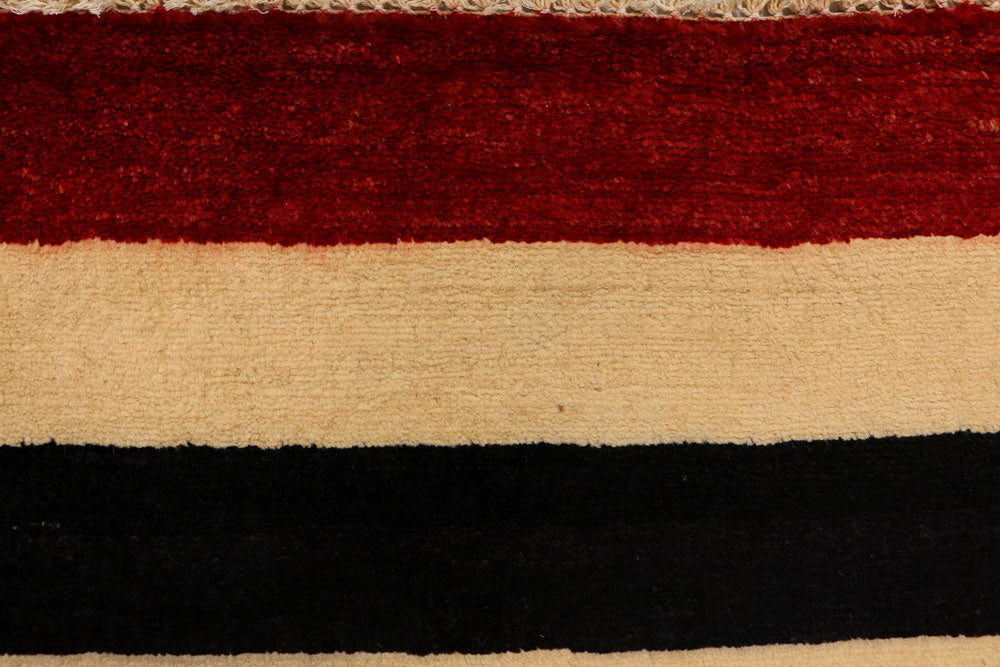 Multi Colored Gabbeh 2' 1 x 3' - No. 34325 - ALRUG Rug Store