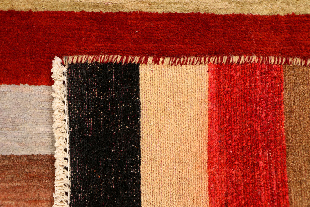 Multi Colored Gabbeh 2' 1 x 3' - No. 34335 - ALRUG Rug Store