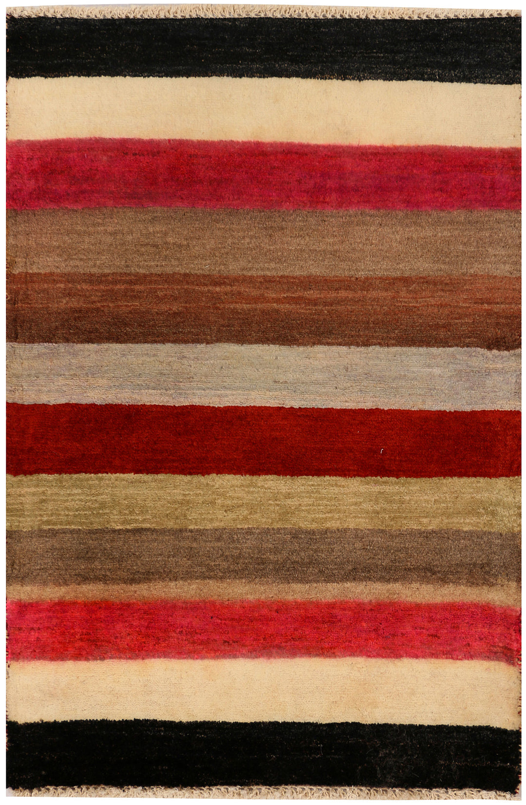 Multi Colored Gabbeh 2' 1 x 3' - No. 34335 - ALRUG Rug Store