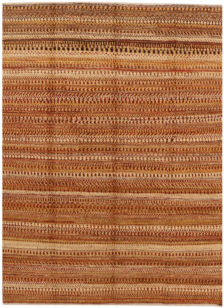 Burlywood Gabbeh 5' 1 x 6' 11 - No. 34389 - ALRUG Rug Store