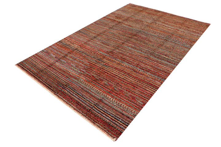 Multi Colored Gabbeh 5' 6 x 8' 6 - No. 34398 - ALRUG Rug Store