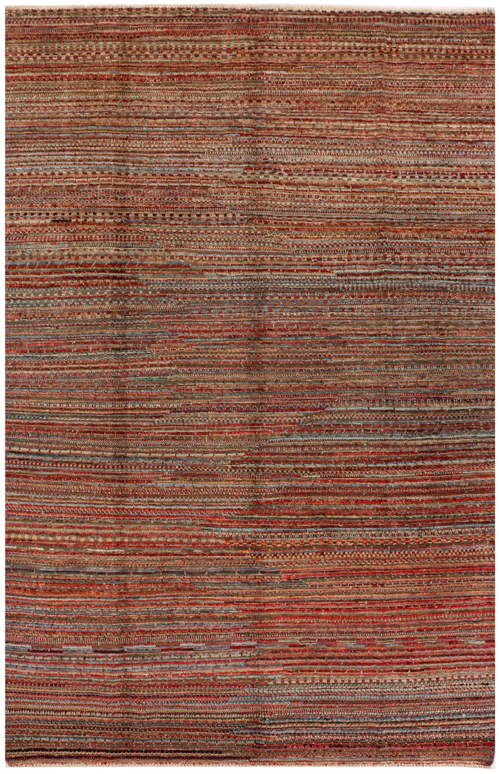 Multi Colored Gabbeh 5' 6 x 8' 6 - No. 34398 - ALRUG Rug Store