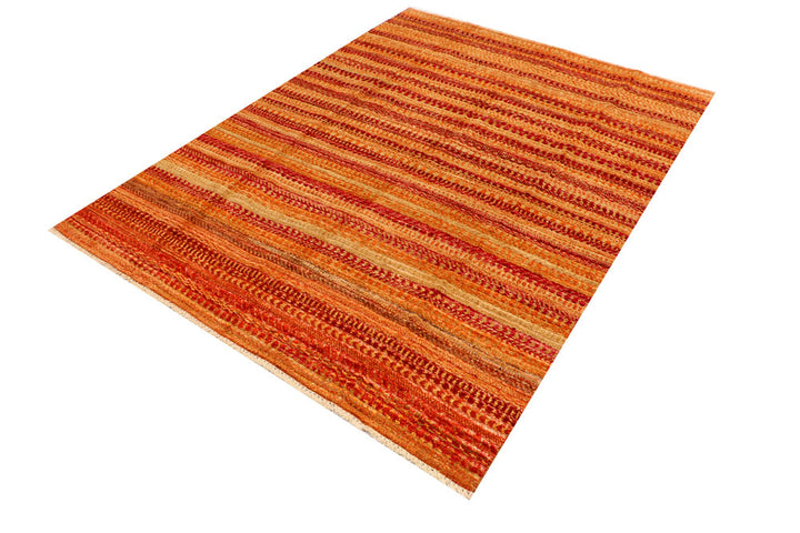 Sandy Brown Gabbeh 5' 2 x 6' 11 - No. 34399 - ALRUG Rug Store