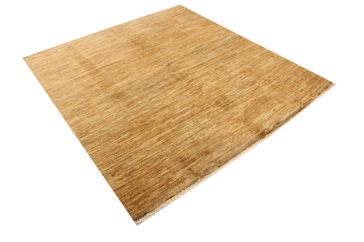 Dark Goldenrod Gabbeh 5' 7 x 6' - No. 34405 - ALRUG Rug Store