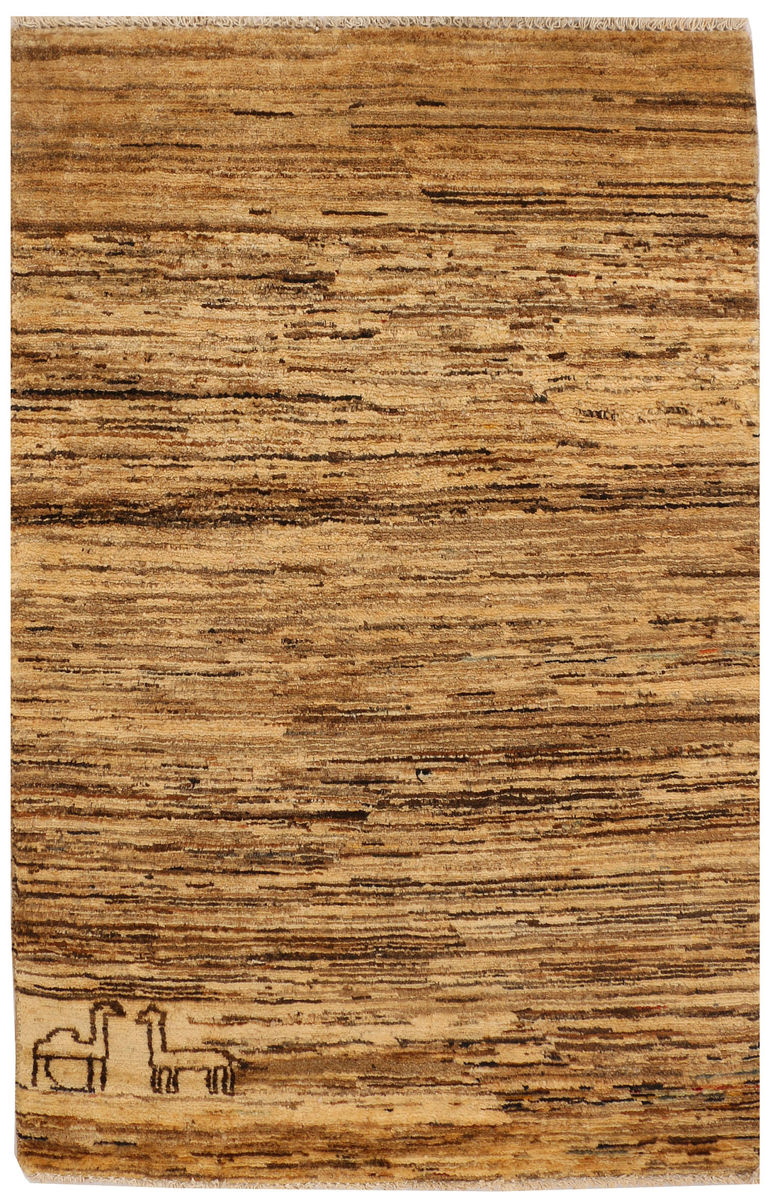 Tan Gabbeh 2' 7 x 4' 1 - No. 34407 - ALRUG Rug Store