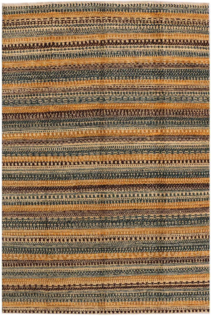 Multi Colored Gabbeh 5' 5 x 8' 2 - No. 34412 - ALRUG Rug Store