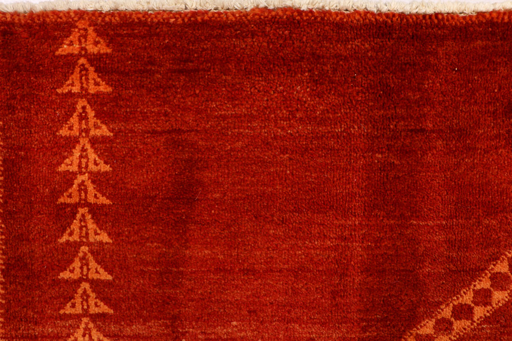 Firebrick Gabbeh 5' 7 x 8' 2 - No. 34413 - ALRUG Rug Store