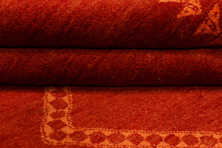 Firebrick Gabbeh 5' 7 x 8' 2 - No. 34413 - ALRUG Rug Store