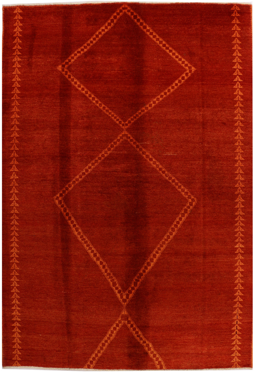 Firebrick Gabbeh 5' 7 x 8' 2 - No. 34413 - ALRUG Rug Store