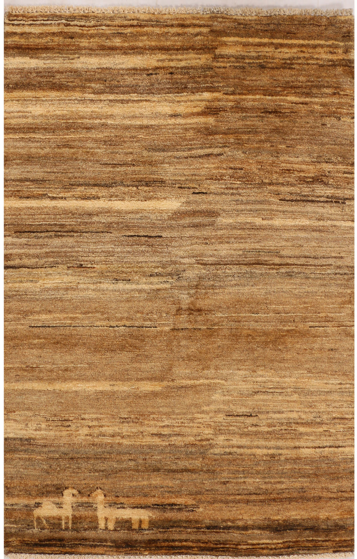 Burlywood Gabbeh 2' 6 x 3' 10 - No. 34419 - ALRUG Rug Store