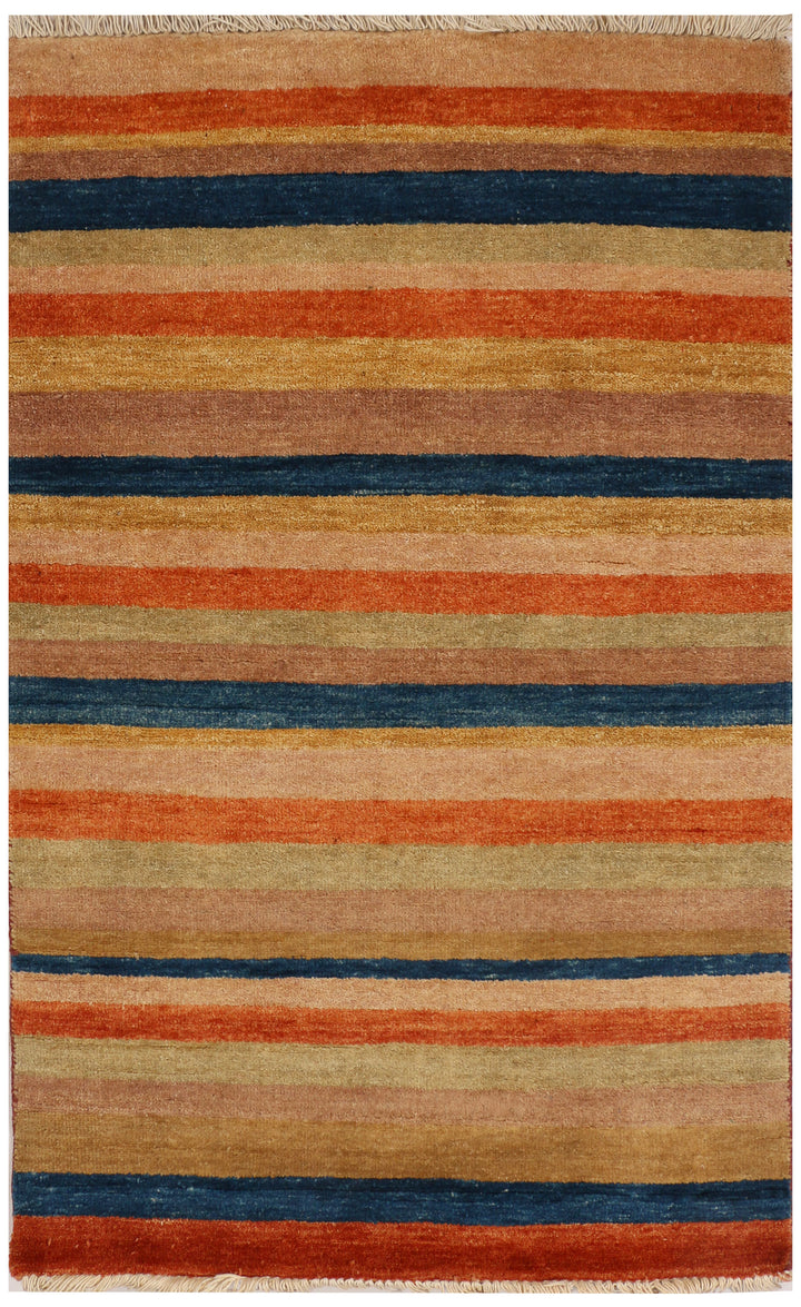 Multi Colored Gabbeh 2' 7 x 4' - No. 34421 - ALRUG Rug Store